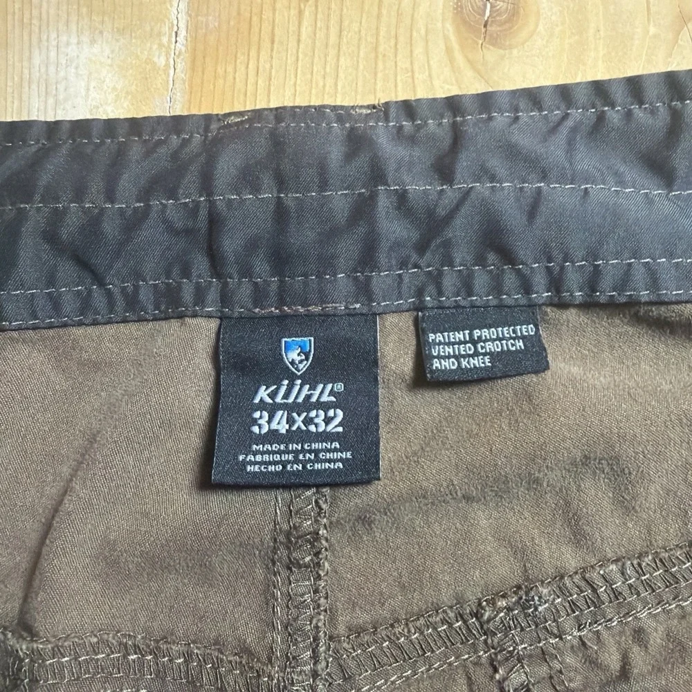 Kuhl Renegade Pants Mens 34x32 Brown Outdoor Hiking - Picture 6 of 12